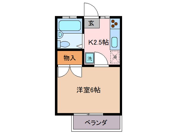五十鈴川駅 徒歩12分 1階の物件間取画像